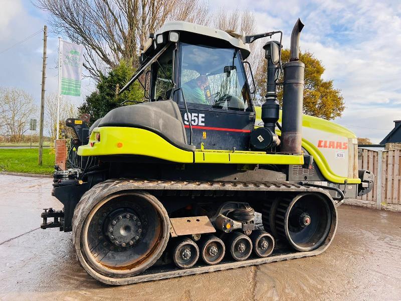 CLAAS CHALLENGER 95E TRACKED TRACTOR 8593 HOURS C W FRONT WEIGHTS