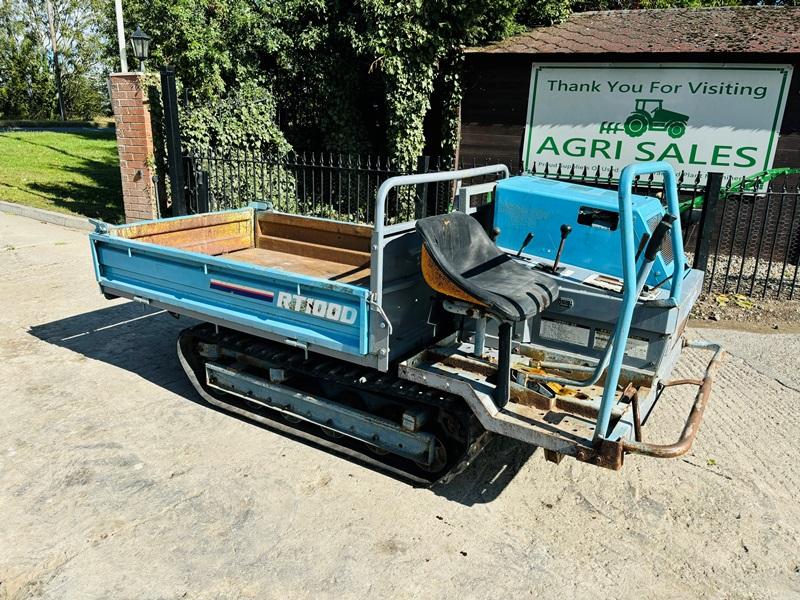 HANIX RTD100 TRACKED DUMPER C/W DROP SIDE BODY *VIDEO*