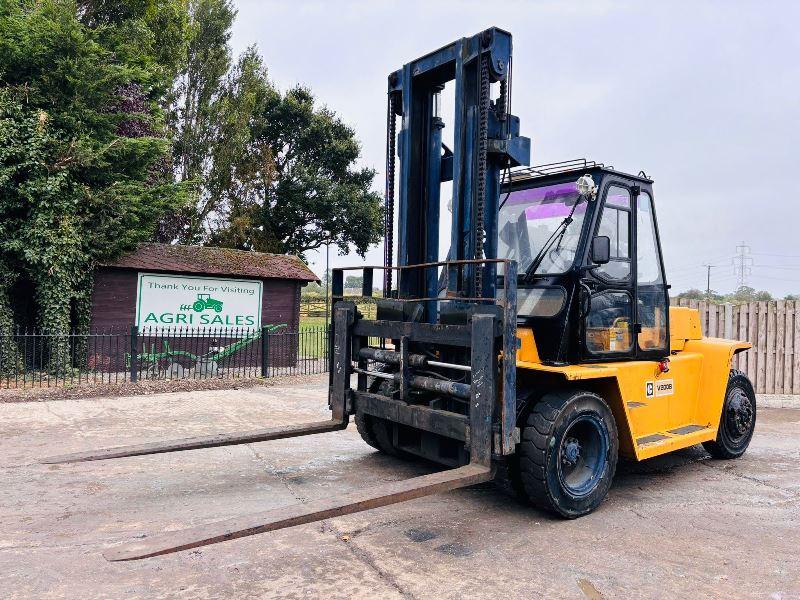 CATERPILLAR VB200B DIESEL FORKLIFT C/W SIDE SHIFT & TINE POSITIONING *VIDEO*