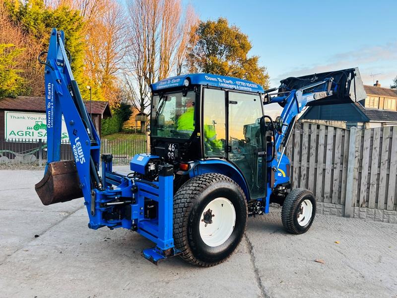 NEW HOLLAND 40 4WD TRACTOR *YEAR 2014, ONLY 737 HRS* C/W LOADER & BACK ACTOR *VIDEO*