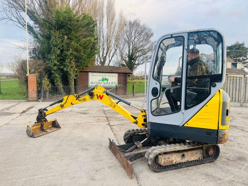 WACKER NEUSON ET17 EXCAVATOR *YEAR 2017, 2510 HOURS* C/W QUICK HITCH 