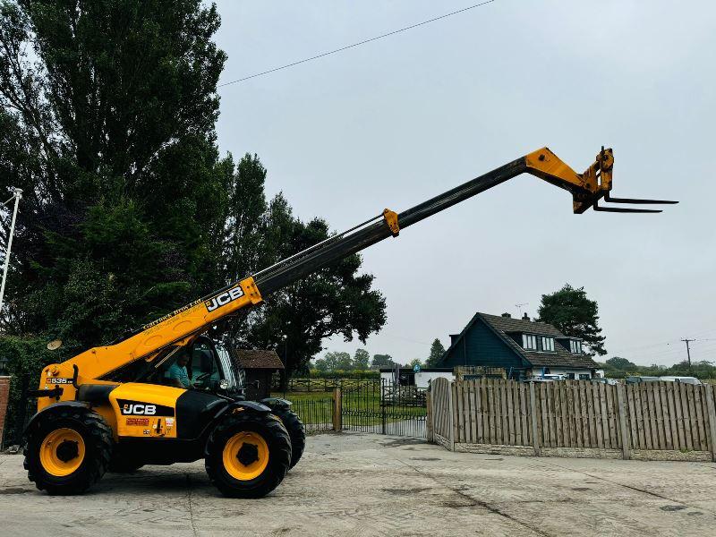 JCB 535-95 4WD TELEHANDLER C/W JOYSTICK CONTROL & PALLET TINES *VIDEO*