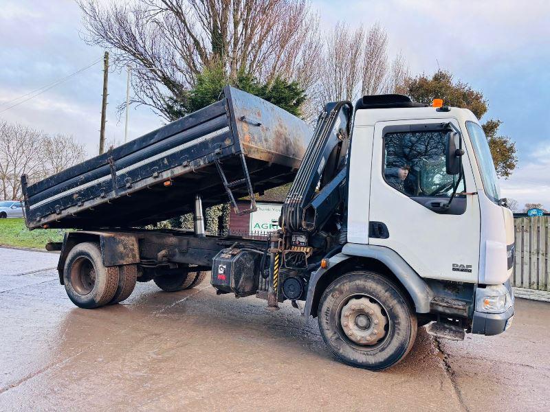 DAF LF55.220 4X2 TIPPER LORRY C/W HIAB 099 CRANE CHOICE OF 5 