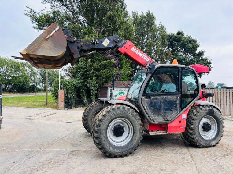 MANITOU 634-120 4WD TELEHANDLER *YEAR 2014, AG-SPEC* C/W PICK UP HITCH *VIDEO*