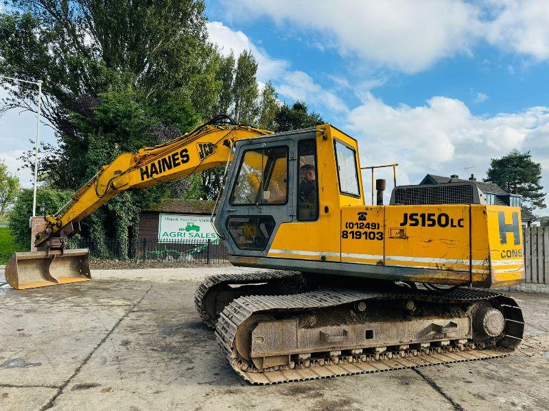 JCB JS150 TRACKED EXCAVATOR *5953 HOURS* C/W QUICK HITCH & BUCKET *VIDEO*