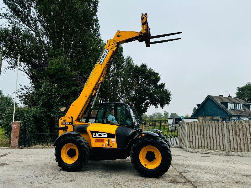 JCB 535-95 4WD TELEHANDLER C/W JOYSTICK CONTROL & PALLET TINES *VIDEO*