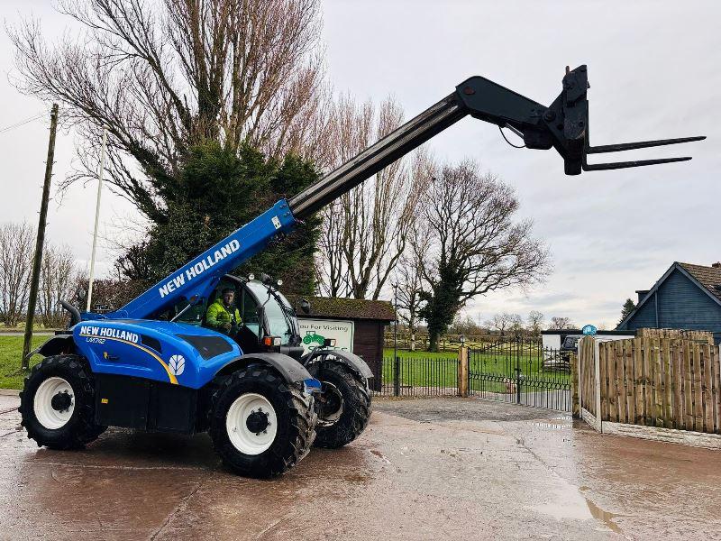 NEW HOLLAND LM742 4WD TELEHANDLER *AG-SPEC, ONLY 4441 HOURS* C/W TINES *VIDEO*