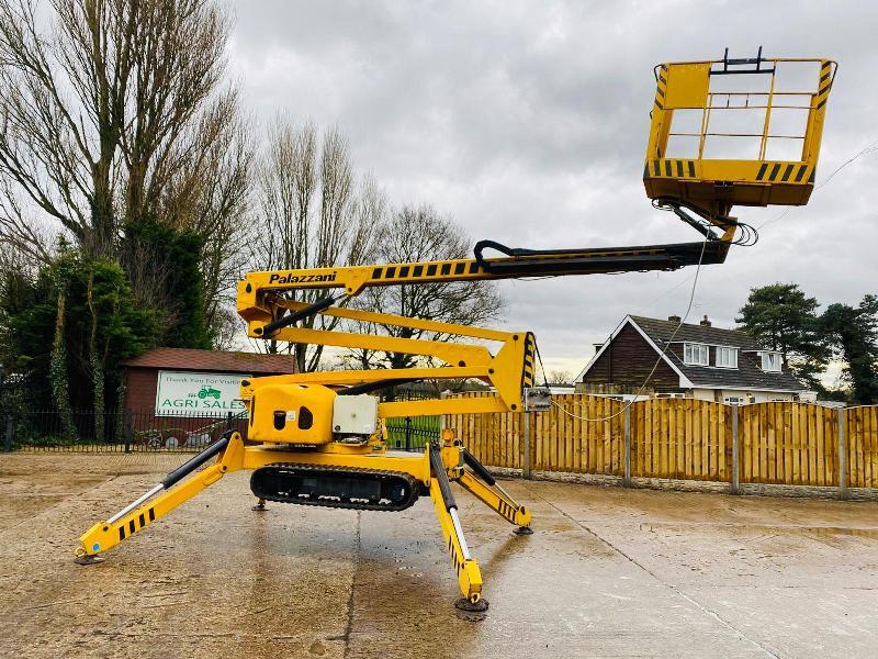 PALAZZANI TZ170 TRACKER SCISSOR LIFT * 17 METER , REMOTE CONTROL DRIVE