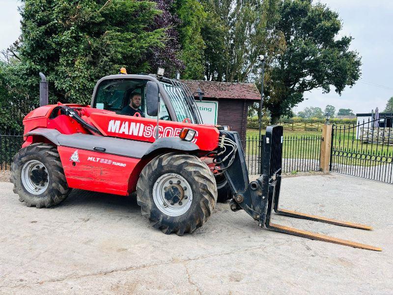 MANITOU MLT523 TURBO 4WD TELEHANDLER C/W PALLET TINES *VIDEO*