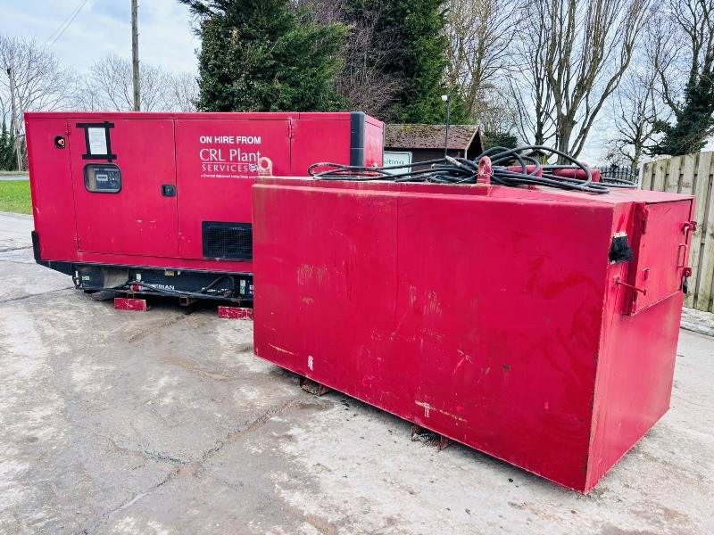 CAT OLYMPIAN GENERATOR *PERKINS ENGINE* 165KVA*C/W DIESEL TANK*VIDEO*