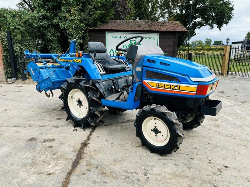 ISEKI LANDHOPE 145 4WD TRACTOR *ONLY 825 HOURS* C/W ROTOVATOR *VIDEO*