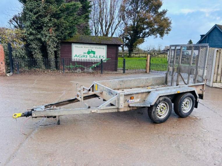 INDESPENSION TWIN AXLE PLANT TRAILER C/W LOADING RAMP 