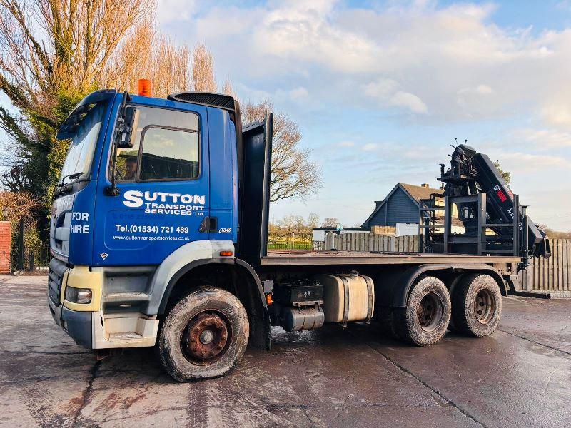 FODEN 345 6X2 FLAT BED LORRY C/W CUMMINS TURBO ENGINE *CRANE NOT INCLUDED* VIDEO*