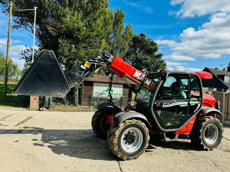 MANITOU MLT629 4WD TELEHANDLER *AG-SPEC, YEAR 2014* C/W BUCKET *VIDEO*