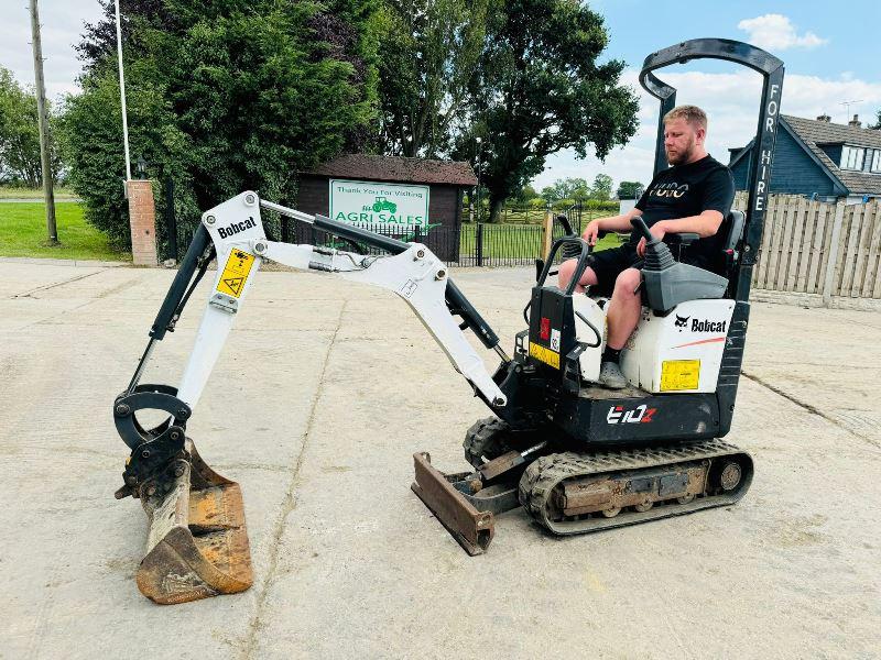 BOBCAT E10Z TRACKED EXCAVATOR *YEAR 2019, 2926 HOURS* C/W EXPANDING TRACKS *VIDEO*