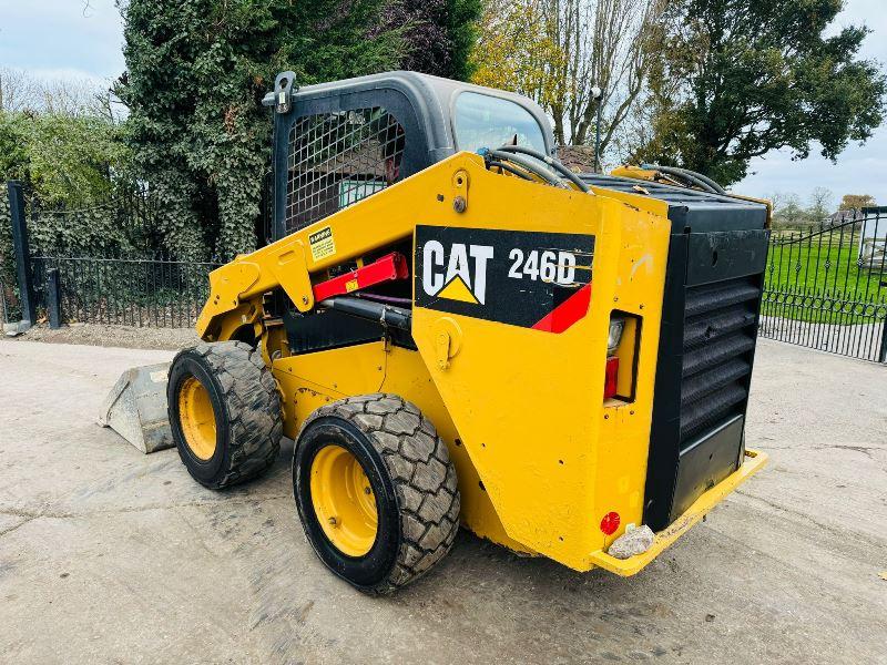 CATERPILLAR 246D SKIDSTEER *YEAR 2017, 2548 HOURS* C/W BUCKET *VIDEO*