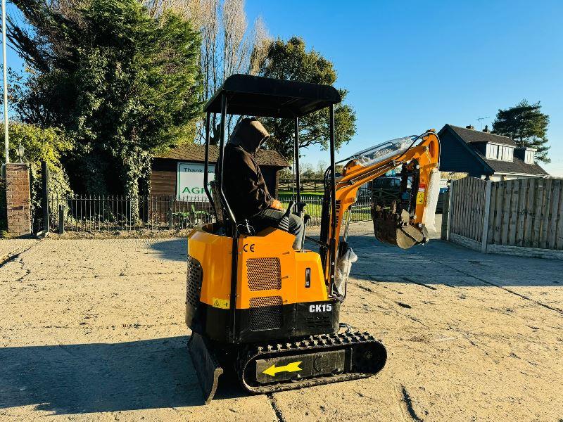 UNUSED CAPTOK CK15 TRACKED EXCAVATOR *YEAR 2024* C/W ROLE FRAME *VIDEO*