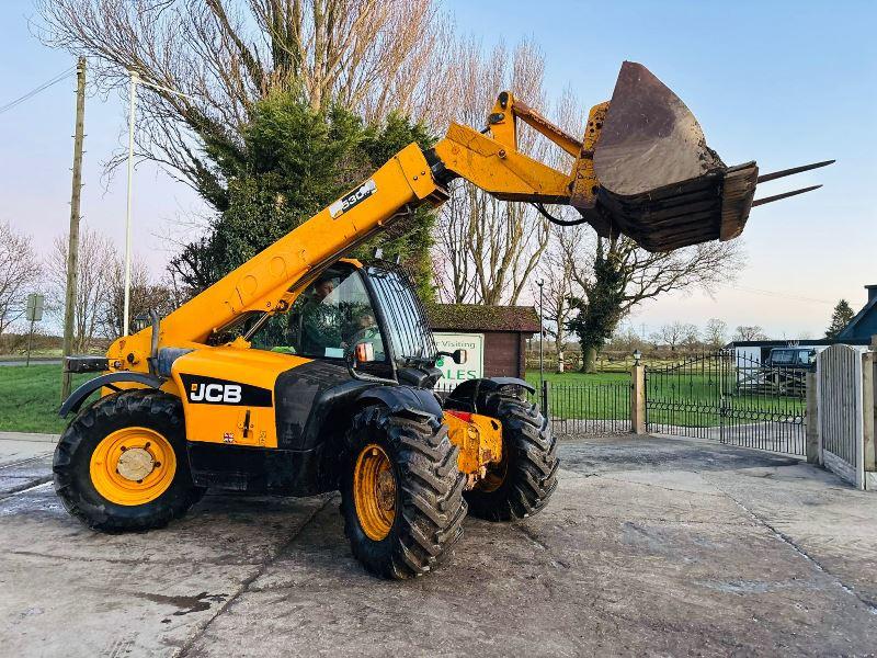 JCB 530-70 4WD TELEHANDLER C/W BUCKET & PALLET TINES *VIDEO*