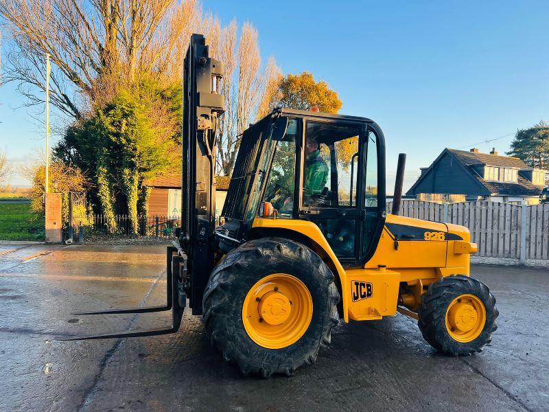 JCB 926 4WD ROUGH TERRIAN FORKLIFT C/W PALLET TINES *VIDEO*