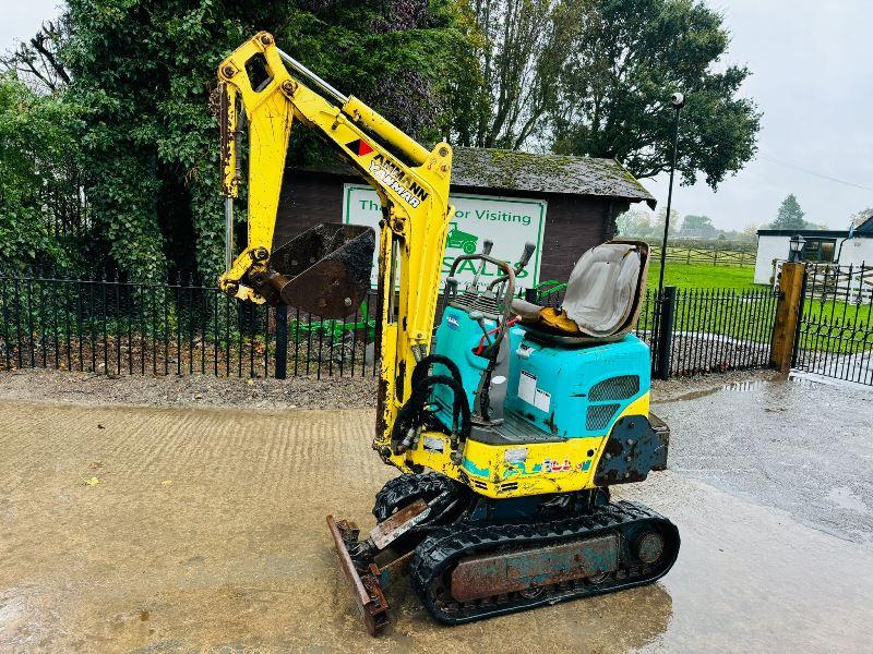 YANMAR B08-3 MICRO TRACKED EXCAVATOR C/W BUCKET *VIDEO*