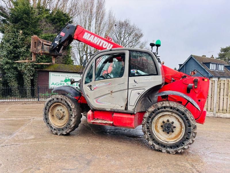 MANITOU MT 835 *C/W PALLET TINES *YEAR 2013*6650 HOURS*SOLID TYRES