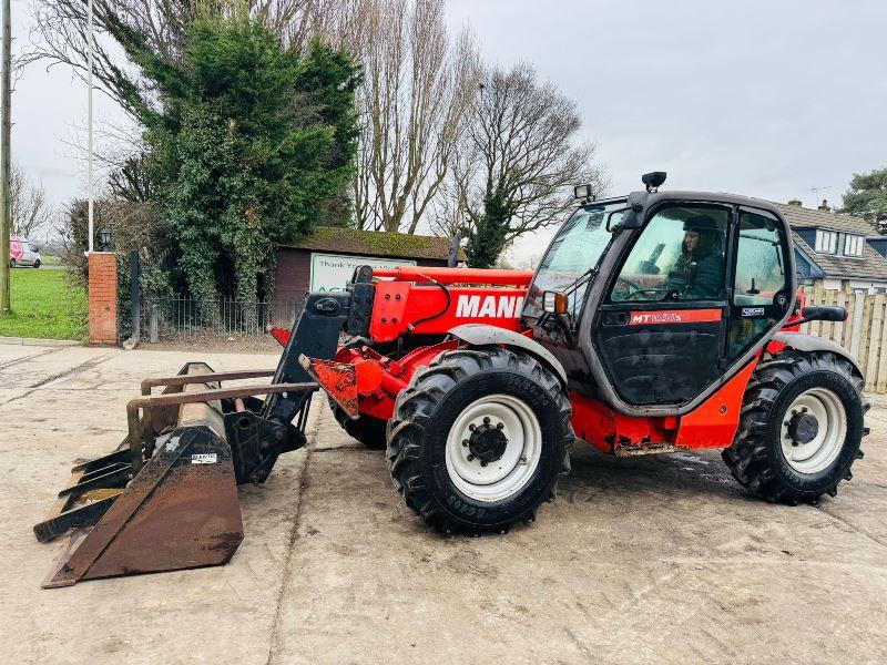 MANITOU MLT1030 4WD TELEHANDLER * 4788 HOURS * C/W BUCKET & TINES *VIDEO*