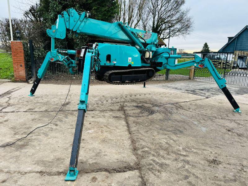 MAEDA MC-285C TRACKED SPIDER CRANE *1417 HOURS* C/W REMOTE CONTROL *VIDEO'S*