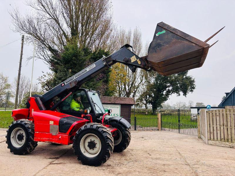 MASSEY FERGUSON 9254 4WD TELEHANDLER *AG-SPEC* C/W BUCKET & PALLET TINES *VIDEO*