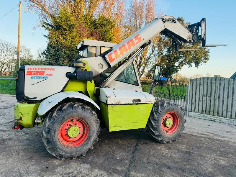 CLAAS 928 PLUS 4WD TELEHANDLER *AG SPEC* C/W PICK UP HITCH *VIDEO*