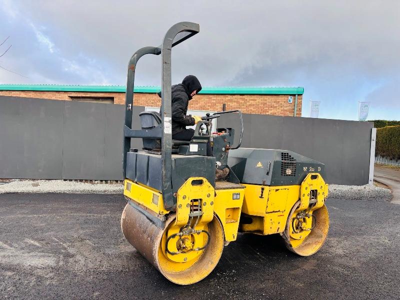 BOMAG BW125ADH DOUBLE DRUM VIBRATING ROLLER*VIDEO*