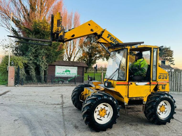 SANDERSON 624 TURBO TELEHANDLER *AG-SPEC* C/W PICK UP HITCH *VIDEO*