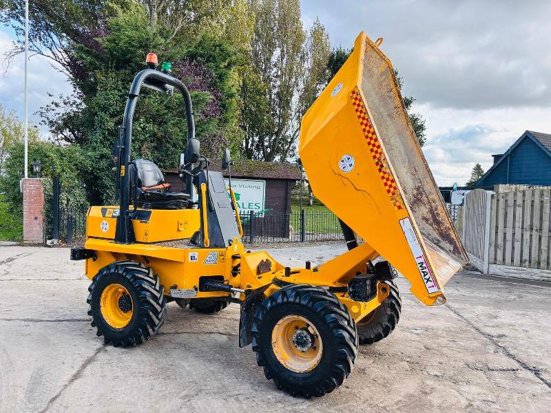 JCB 3STH-2S5 4WD SWIVEL TIP DUMPER *YEAR 2021, ONLY 655 HOURS* VIDEO*