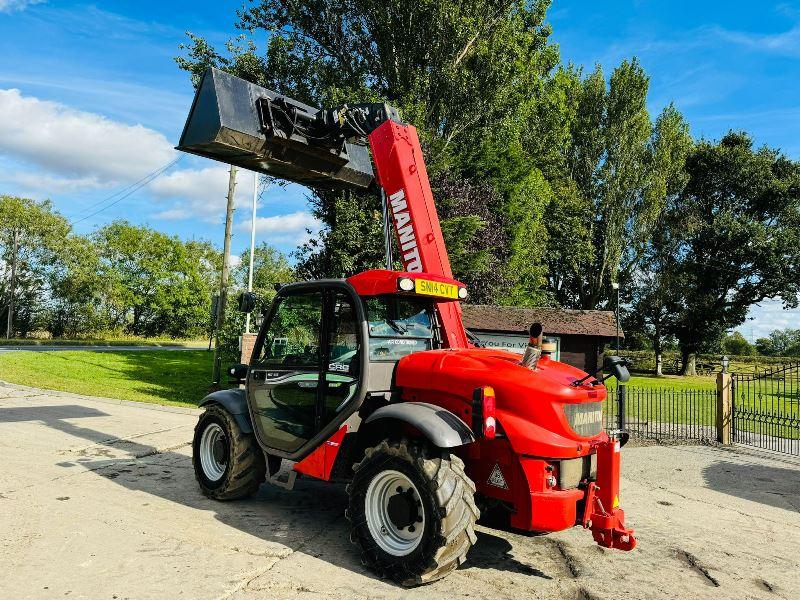 MANITOU MLT629 4WD TELEHANDLER *AG-SPEC, YEAR 2014* C/W BUCKET *VIDEO*