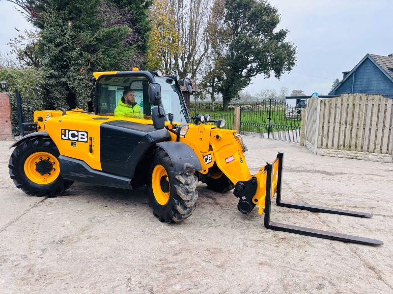 JCB 525-60 4WD TELEHANDLER *YEAR 2017, 3416 HOURS* C/W PALLET TINES *VIDEO*