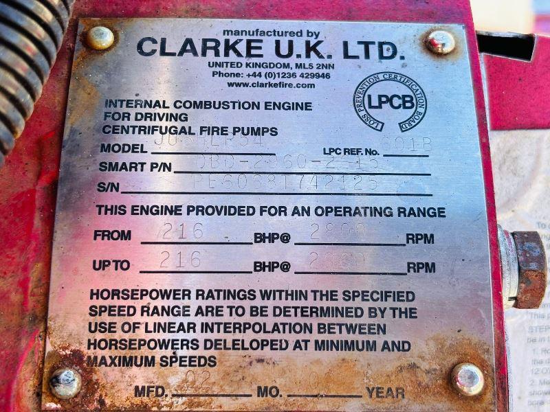 CLARKE JU6HLP54 DIESEL WATER PUMP *CHOICE OF 2* VIDEO *