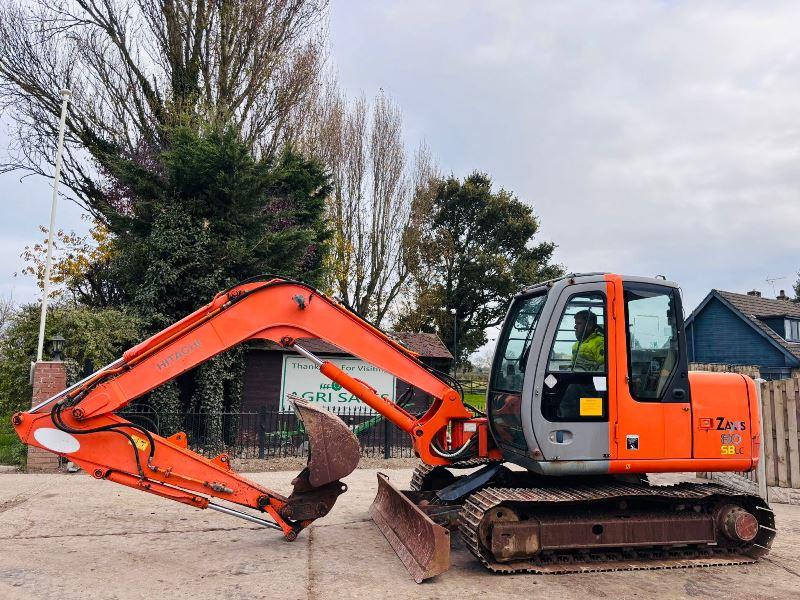 HITACHI ZAXIS 80SBLC TRACKED EXCAVATOR C/W QUICK HITCH BUCKET *VIDEO*