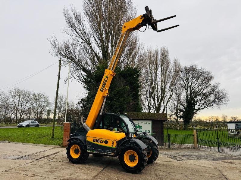 DIECI 26.6 AGRI FARMER 4WD TELEHANDLER *YEAR 2014, AG-SPEC* C/W PICK UP HITCH *VIDEO*