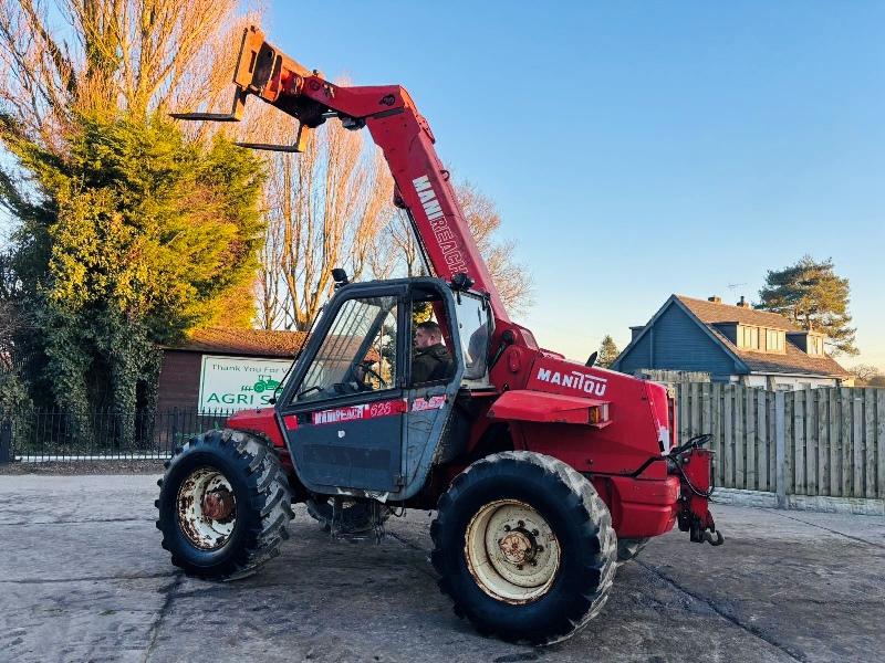 MANITOU MLT626T 4WD TELEHANDLER *AG-SPEC* C/W PALLET TINES 