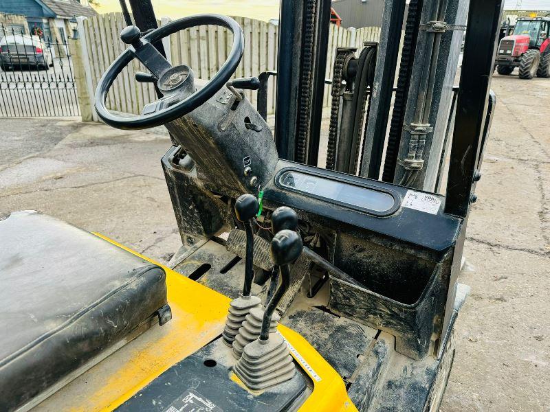  YALE GLP20 FORKLIFT *CONTAINER SPEC* C/W PALLET TINES & SIDE SHIFT *VIDEO*