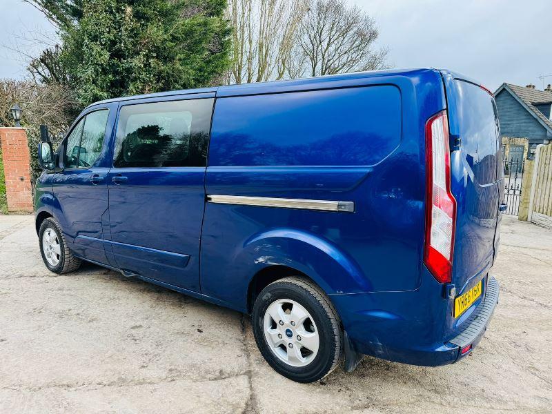 FORD TRANSIT LIMITED CUSTOM CREW VAN *MOT'D TILL NOVEMBER 2025, YEAR 2016*