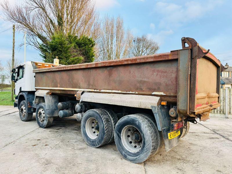 SCANIA P380 8X4 DOUBLE DRIVER TIPPER LORRY C/W MANUAL GEAR BOX 