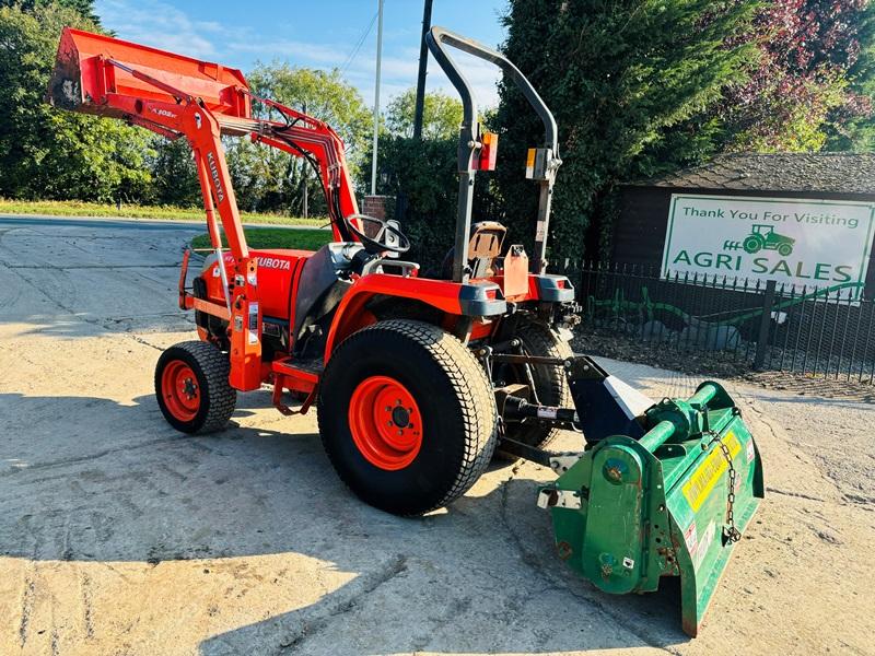 KUBOTA STV40 COMPACT TRACTOR *YEAR 2008* C/W ROTAVATOR, LOADER & BUCKET 