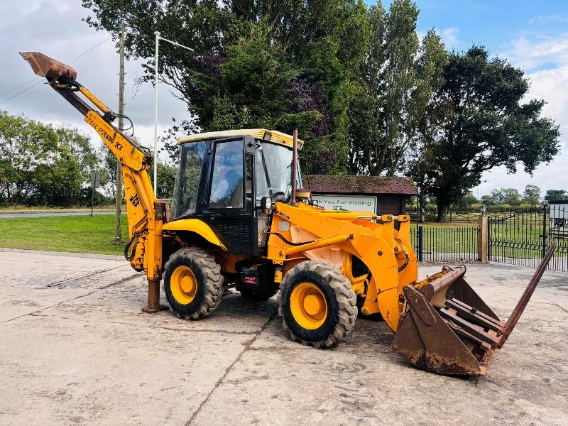 JCB 2CX 4WD BACKHOE DIGGER C/W 4 WHEEL STEER & EXTENDING DIG *VIDEO*