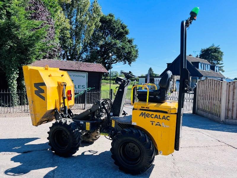 MECALAC TA1 1 TON HIGH TIP DUMPER YEAR 2018 C/W ROLE BAR *VIDEO*