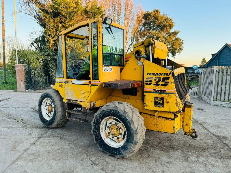 SANDERSON 625 TURBO TELEHANDLER *AG-SPEC* C/W PICK UP HITCH *VIDEO*