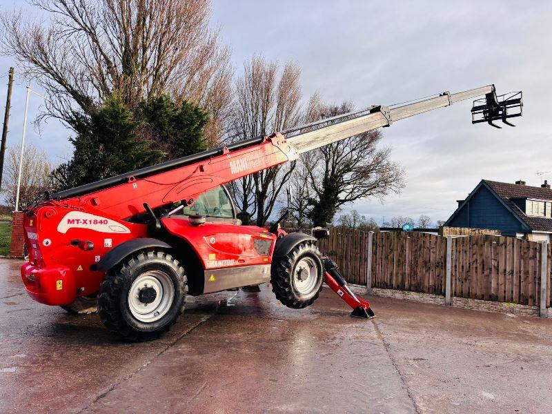 MANITOU MT-X1840 4WD TELEHANDLER *18 METER REACH* C/W PALLET TINES *VIDEO*