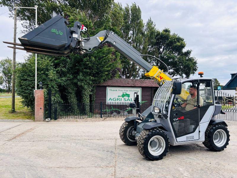 WACKER NEUSON TH412 4WD TELEHANDLER *ONLY 18 HOURS* C/W TINES & BUCKET *VIDEO*