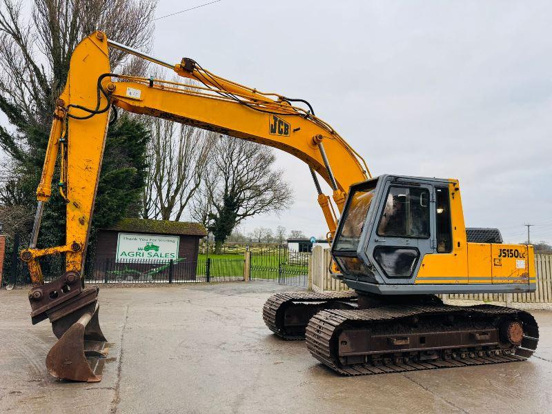 JCB JS150 TRACKED EXCAVATOR C/W QUICK HITCH & BUCKET *VIDEO*