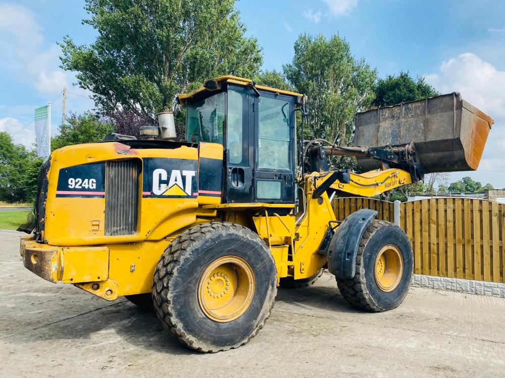 CATERPILLAR 924G HIGH LIFT LOADING SHOVEL C/W JOYSTICK CONTROL