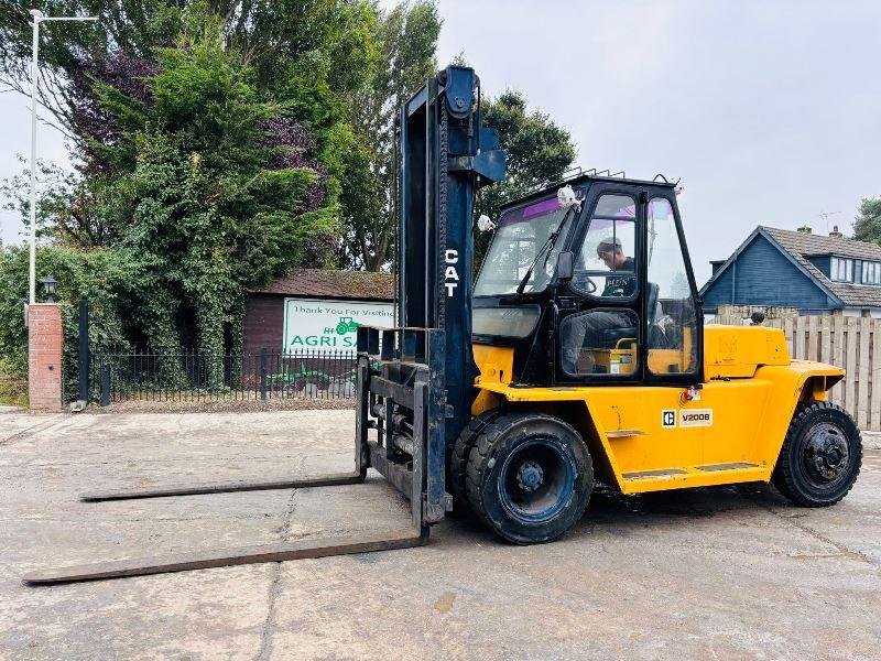 CATERPILLAR VB200B DIESEL FORKLIFT C/W SIDE SHIFT & TINE POSITIONING *VIDEO*